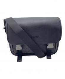 COACH（コーチ）の古着「フラップショルダーバッグ」｜ブラック