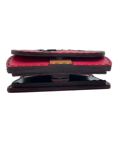 ojaga design（オジャガデザイン）OJAGA DESIGN (オジャガデザイン) ショートウォレット レッドの古着・服飾アイテム