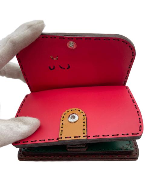ojaga design（オジャガデザイン）OJAGA DESIGN (オジャガデザイン) ショートウォレット レッドの古着・服飾アイテム