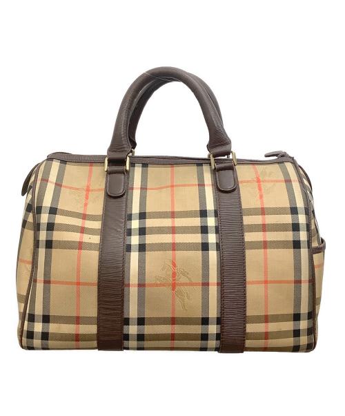Burberry's（バーバリー）Burberry's (バーバリー) ノバチェック　ボストンバッグ ベージュの古着・服飾アイテム