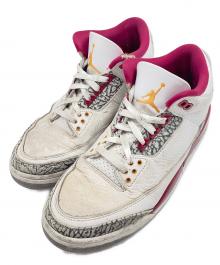 NIKE（ナイキ）の古着「Air Jordan 3 "Cardinal Red"」｜ホワイト×レッド