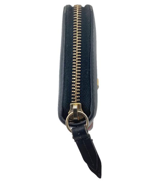 GUCCI（グッチ）GUCCI (グッチ) ラウンドファスナー財布 ブラックの古着・服飾アイテム