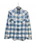 RRL（ダブルアールエル）の古着「スリム フィット ツイルウエスタン シャツ」｜ブルー
