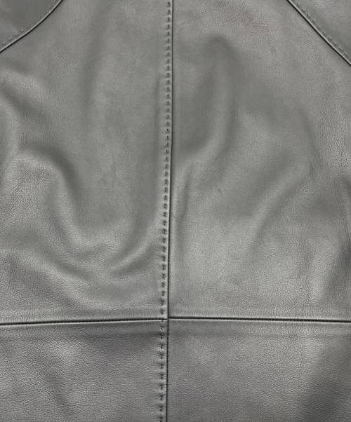 MEN'S BIGI（メンズビギ）MEN'S BIGI (メンズビギ) ラムレザークローム タンニングジャケット ブラック サイズ:03の古着・服飾アイテム