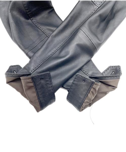 MEN'S BIGI（メンズビギ）MEN'S BIGI (メンズビギ) ラムレザークローム タンニングジャケット ブラック サイズ:03の古着・服飾アイテム