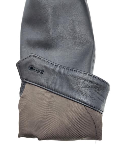 MEN'S BIGI（メンズビギ）MEN'S BIGI (メンズビギ) ラムレザークローム タンニングジャケット ブラック サイズ:03の古着・服飾アイテム