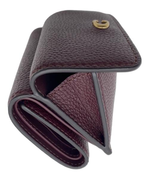COACH（コーチ）COACH (コーチ) Leather Essential Mini Trifold Wallet ブラウンの古着・服飾アイテム