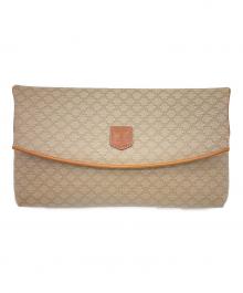 CELINE（セリーヌ）の古着「マカダム柄 クラッチバッグ」｜ベージュ