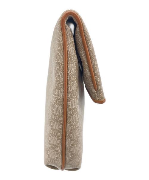 CELINE（セリーヌ）CELINE (セリーヌ) マカダム柄 クラッチバッグ ベージュの古着・服飾アイテム