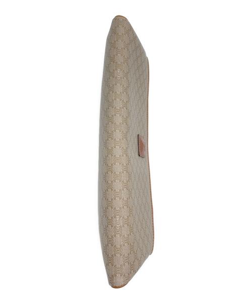 CELINE（セリーヌ）CELINE (セリーヌ) マカダム柄 クラッチバッグ ベージュの古着・服飾アイテム