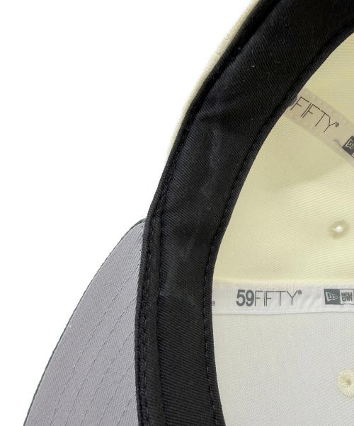 New Era（ニューエラ）New Era (ニューエラ) 59FIFTY OAKLAND ATHLETICS ONSPOTZ別注 アイボリー×グリーン サイズ:SIZE 8(63.5cm)の古着・服飾アイテム