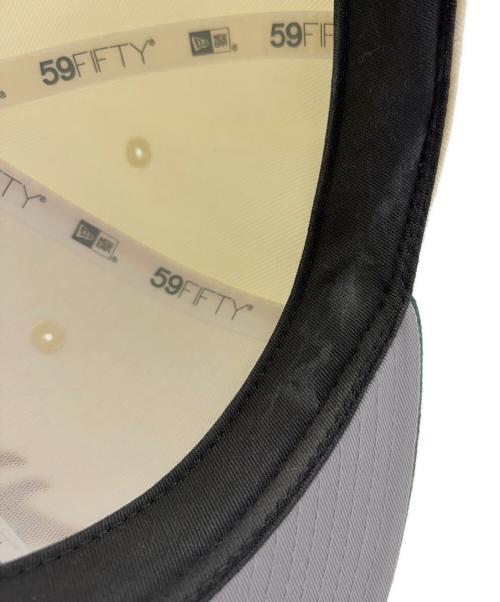 New Era（ニューエラ）New Era (ニューエラ) 59FIFTY OAKLAND ATHLETICS ONSPOTZ別注 アイボリー×グリーン サイズ:SIZE 8(63.5cm)の古着・服飾アイテム