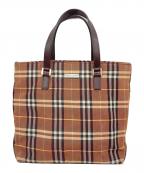 BURBERRY BLUE LABELバーバリー ブルー レーベル）の古着「トートバッグ」｜オレンジ