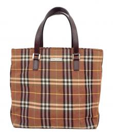 BURBERRY BLUE LABEL（バーバリー ブルー レーベル）の古着「トートバッグ」｜オレンジ