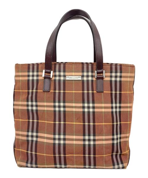 BURBERRY BLUE LABEL（バーバリー ブルー レーベル）BURBERRY BLUE LABEL (バーバリー ブルー レーベル) トートバッグ オレンジの古着・服飾アイテム