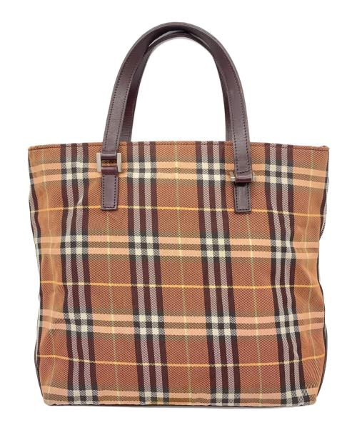 BURBERRY BLUE LABEL（バーバリー ブルー レーベル）BURBERRY BLUE LABEL (バーバリー ブルー レーベル) トートバッグ オレンジの古着・服飾アイテム