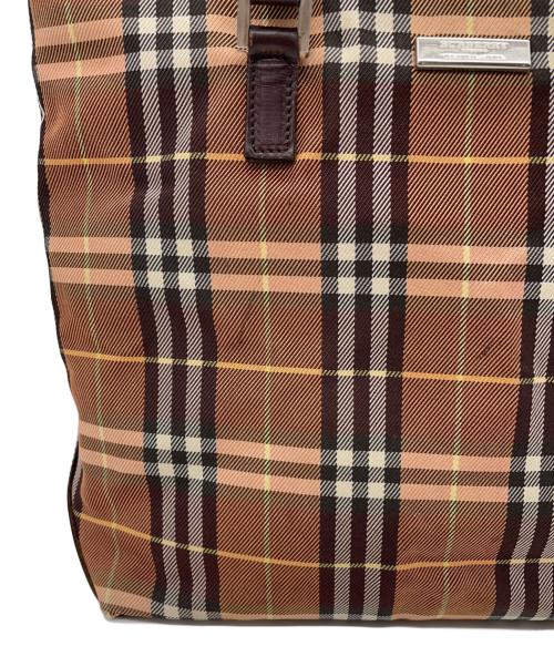 BURBERRY BLUE LABEL（バーバリー ブルー レーベル）BURBERRY BLUE LABEL (バーバリー ブルー レーベル) トートバッグ オレンジの古着・服飾アイテム