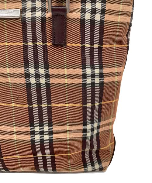 BURBERRY BLUE LABEL（バーバリー ブルー レーベル）BURBERRY BLUE LABEL (バーバリー ブルー レーベル) トートバッグ オレンジの古着・服飾アイテム