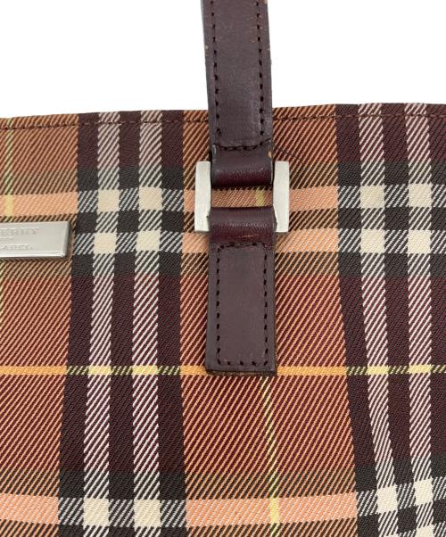 BURBERRY BLUE LABEL（バーバリー ブルー レーベル）BURBERRY BLUE LABEL (バーバリー ブルー レーベル) トートバッグ オレンジの古着・服飾アイテム