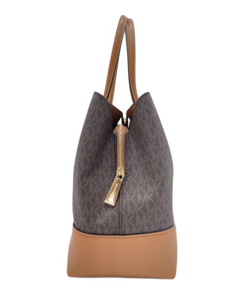 MICHAEL KORS（マイケル・コース）MICHAEL KORS (マイケル・コース) Mercer Gallery Medium Logo Satchel ブラウンの古着・服飾アイテム