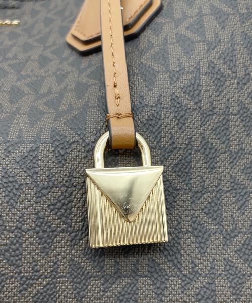 MICHAEL KORS（マイケル・コース）MICHAEL KORS (マイケル・コース) Mercer Gallery Medium Logo Satchel ブラウンの古着・服飾アイテム