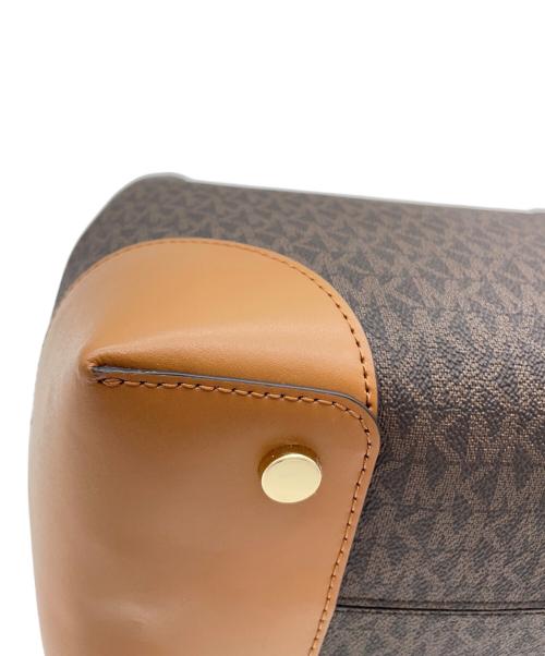 MICHAEL KORS（マイケル・コース）MICHAEL KORS (マイケル・コース) Mercer Gallery Medium Logo Satchel ブラウンの古着・服飾アイテム