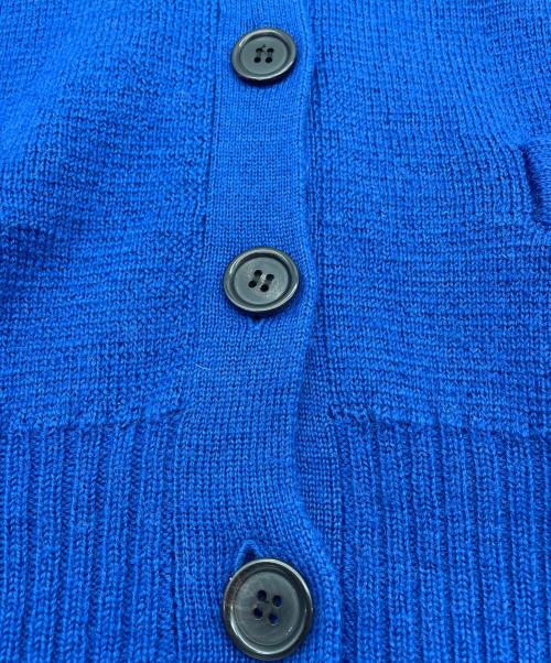VAN JAC（ヴァン・ヂャケット）VAN JAC (ヴァン・ヂャケット) INSCRIRE (アンスクリア) Lettered Cardigan ブルー サイズ:Ｍの古着・服飾アイテム