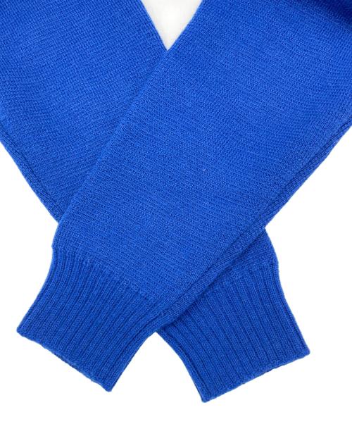 VAN JAC（ヴァン・ヂャケット）VAN JAC (ヴァン・ヂャケット) INSCRIRE (アンスクリア) Lettered Cardigan ブルー サイズ:Ｍの古着・服飾アイテム