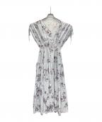 HER LIP TOハーリップトゥ）の古着「Full Of Love Long Dress」｜スカイブルー