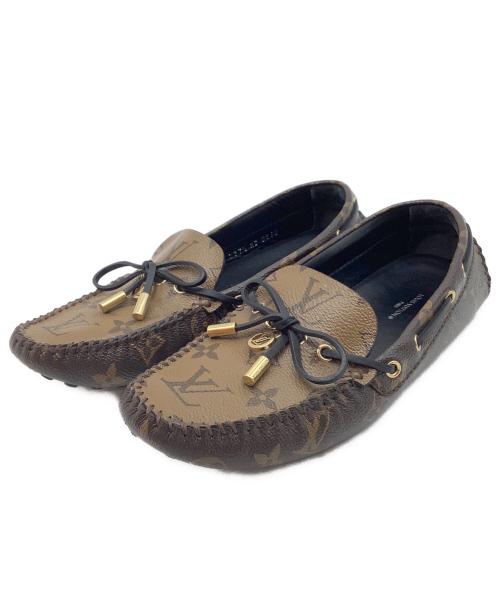 LOUIS VUITTON（ルイ ヴィトン）LOUIS VUITTON (ルイ ヴィトン) ローファー ブラウン サイズ:37の古着・服飾アイテム