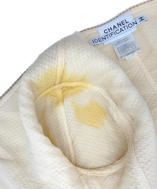 CHANEL（シャネル）CHANEL (シャネル) IDENTIFICATION アンサンブルニット ベージュ サイズ:40の古着・服飾アイテム
