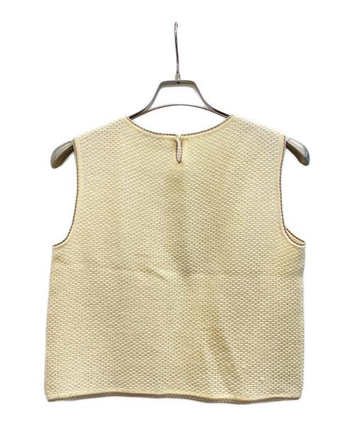 CHANEL（シャネル）CHANEL (シャネル) IDENTIFICATION アンサンブルニット ベージュ サイズ:40の古着・服飾アイテム