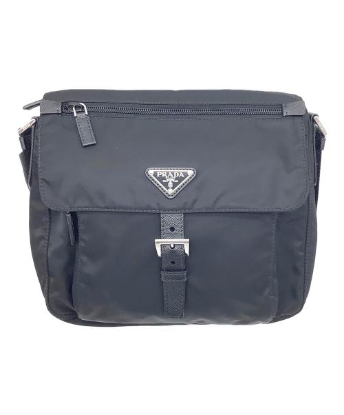 PRADA（プラダ）PRADA (プラダ) Re-Nylon ショルダーバッグ ブラックの古着・服飾アイテム
