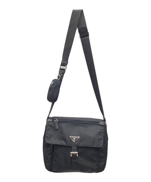 PRADA（プラダ）PRADA (プラダ) Re-Nylon ショルダーバッグ ブラックの古着・服飾アイテム