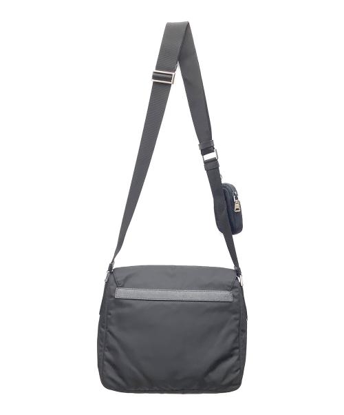 PRADA（プラダ）PRADA (プラダ) Re-Nylon ショルダーバッグ ブラックの古着・服飾アイテム