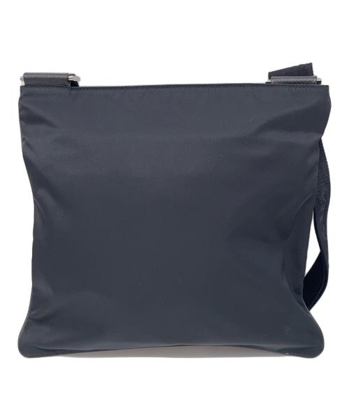 PRADA（プラダ）PRADA (プラダ) サフィアーノレザー ショルダーバッグ ブラックの古着・服飾アイテム