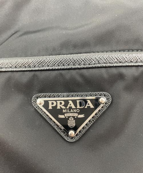 PRADA（プラダ）PRADA (プラダ) サフィアーノレザー ショルダーバッグ ブラックの古着・服飾アイテム