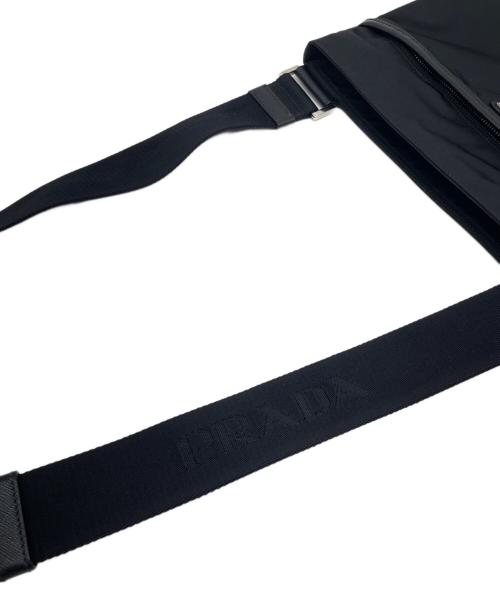 PRADA（プラダ）PRADA (プラダ) サフィアーノレザー ショルダーバッグ ブラックの古着・服飾アイテム