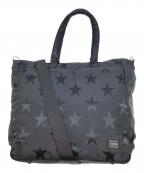 PORTERポーター）の古着「FLAG  2WAY TOTE BAG」｜ブラック