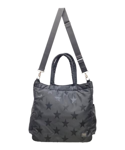 PORTER（ポーター）PORTER (ポーター) FLAG  2WAY TOTE BAG ブラックの古着・服飾アイテム