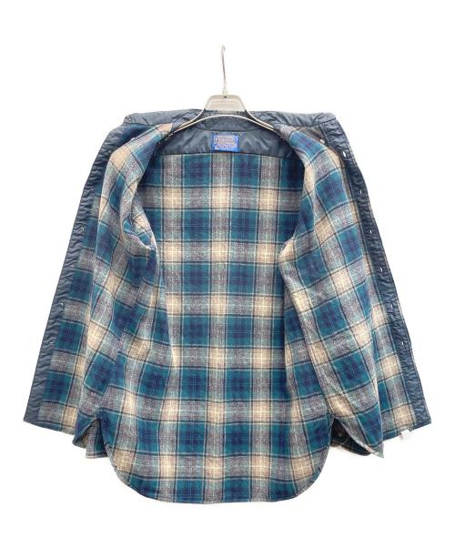 PENDLETON（ペンドルトン）PENDLETON (ペンドルトン) 70’s オンブレボードシャツ ネイビー サイズ:Ｍの古着・服飾アイテム