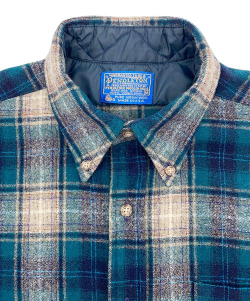 PENDLETON（ペンドルトン）PENDLETON (ペンドルトン) 70’s オンブレボードシャツ ネイビー サイズ:Ｍの古着・服飾アイテム