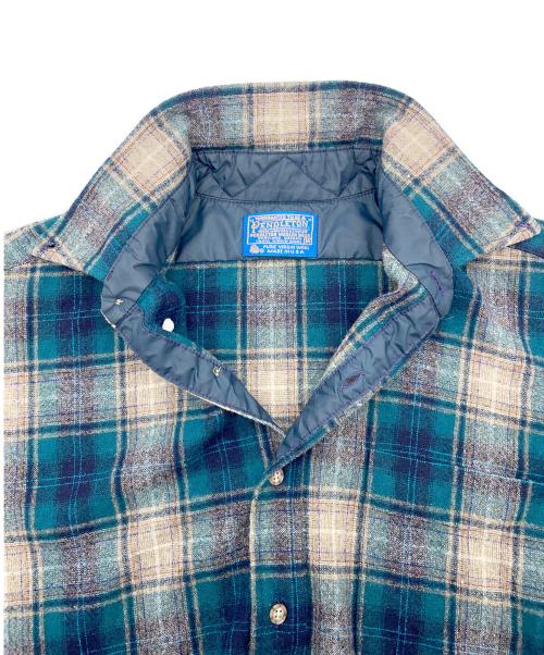 PENDLETON（ペンドルトン）PENDLETON (ペンドルトン) 70’s オンブレボードシャツ ネイビー サイズ:Ｍの古着・服飾アイテム