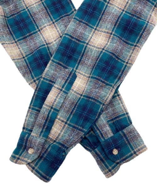 PENDLETON（ペンドルトン）PENDLETON (ペンドルトン) 70’s オンブレボードシャツ ネイビー サイズ:Ｍの古着・服飾アイテム