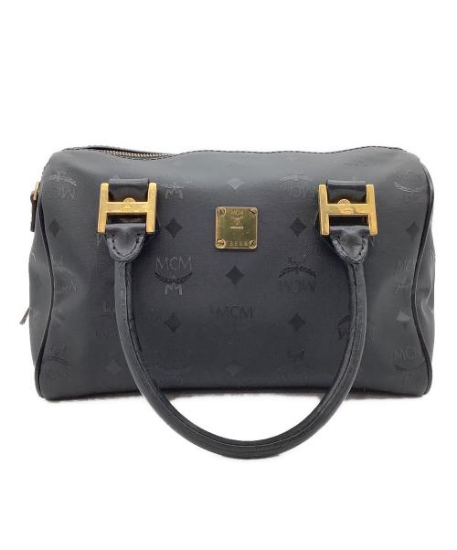 MCM（エムシーエム）MCM (エムシーエム) ヴィセトス柄ハンドバッグ ブラックの古着・服飾アイテム