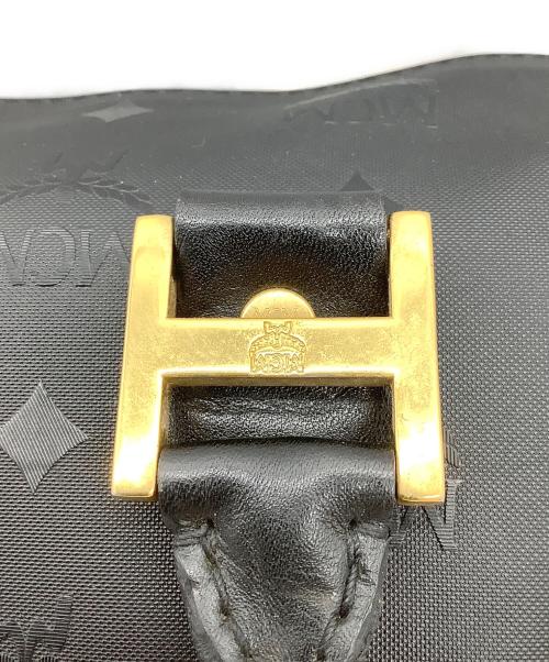 MCM（エムシーエム）MCM (エムシーエム) ヴィセトス柄ハンドバッグ ブラックの古着・服飾アイテム