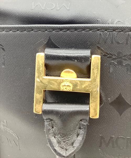 MCM（エムシーエム）MCM (エムシーエム) ヴィセトス柄ハンドバッグ ブラックの古着・服飾アイテム