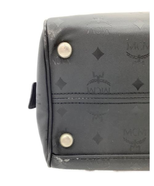 MCM（エムシーエム）MCM (エムシーエム) ヴィセトス柄ハンドバッグ ブラックの古着・服飾アイテム