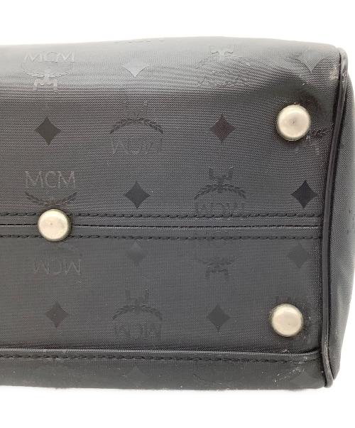 MCM（エムシーエム）MCM (エムシーエム) ヴィセトス柄ハンドバッグ ブラックの古着・服飾アイテム