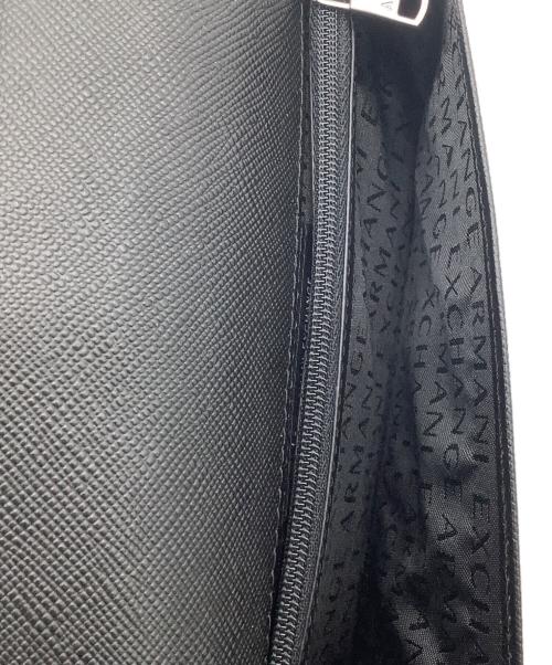 ARMANI EXCHANGE（アルマーニ エクスチェンジ）ARMANI EXCHANGE (アルマーニ エクスチェンジ) ラウンドファスナー長財布 ブラックの古着・服飾アイテム